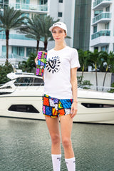 BRITTO® SHORTS - COLORFUL LANDSCAPE - WOMEN