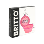 BRITTO® PET Travel Bowl - BONE (PINK)