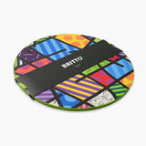 BRITTO® Placemats - Lime Green Landscape - Round