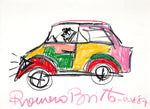 CAR -  Original Vintage Drawing