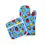 BRITTO® Oven Mitt & Potholder Set - Fruits