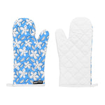 BRITTO® Oven Mitt & Potholder Set - Blue Flowers