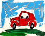 RED RIDE - Original Drawing